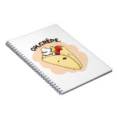 おいしそうなクレープの面白い駒 ノートブック (右側)
