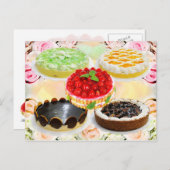 おいしそうなケーキ ポストカード (正面/裏面)