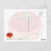 おいしそうなケーキ ポストカード (裏面)