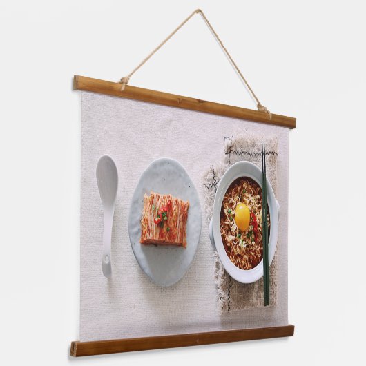 おいしそうなラーメン 吊り下げ型タペストリー (傾斜あり)