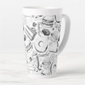 おいしそうな柄 カフェラテマグ (右アングル)