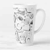 おいしそうな柄 カフェラテマグ (右)