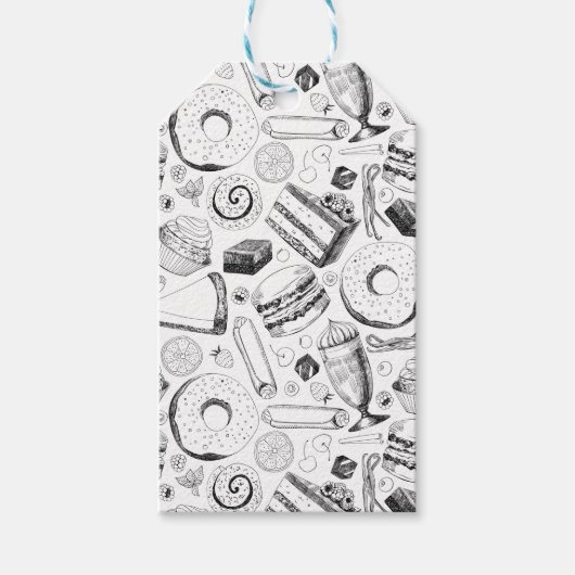 おいしそうな柄 ギフトタグ (正面)