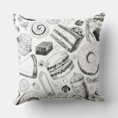 おいしそうな柄 クッション (裏面)