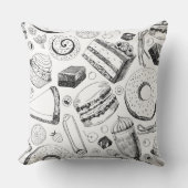 おいしそうな柄 クッション (正面)