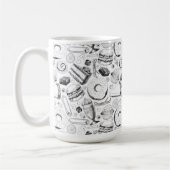 おいしそうな柄 コーヒーマグカップ (左)