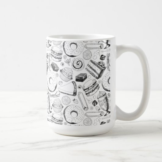 おいしそうな柄 コーヒーマグカップ (右)