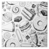 おいしそうな柄 タイル (正面)