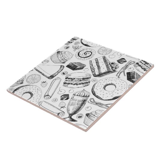 おいしそうな柄 タイル (側面)