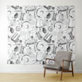 おいしそうな柄 タペストリー (インサイチュ(横))