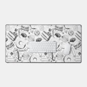 おいしそうな柄 デスクマット (キーボード&マウス)