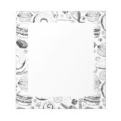 おいしそうな柄 ノートパッド (正面)