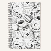 おいしそうな柄 ノートブック (正面)