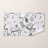 おいしそうな柄 バスタオルセット (ハンドタオル)