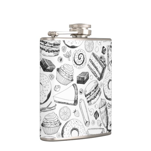 おいしそうな柄 フラスク (右)