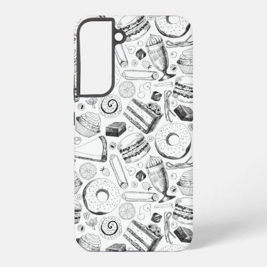 おいしそうな柄 SAMSUNG GALAXYケース (裏面)