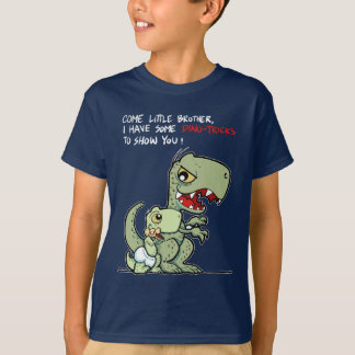 おいでよ兄弟、恐竜のトリックを見せるよ Tシャツ