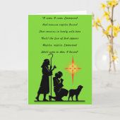 「おいで、おいで」クリスマスカード カード (黄色い花)