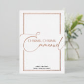 おいで、エマニュエルよ！ キリストの降誕のクリスマス 箔シーズンカード (立ち正面)