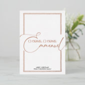 おいで、エマニュエル! キリストの降誕のクリスマス 箔シーズンカード (立ち正面)