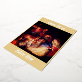 おいで、我々と共に彼を崇めよう ホリデーカード箔 箔シーズンカード (回転した状態)