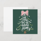 おいで、我らとともに彼を崇めよう キリスト教 クリスマス 宗教的 (正面/裏面)