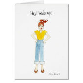 おいウェイクアップグリーティングカード (正面)