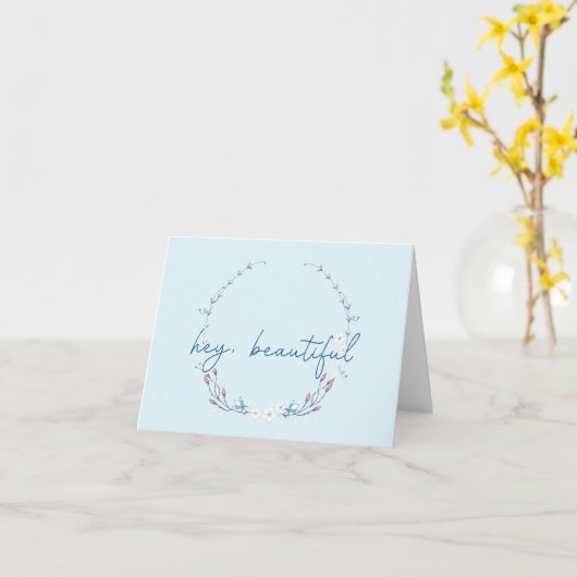 おいキレイ！ カード (黄色い花)