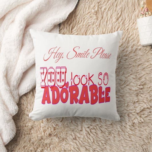 おいスマイルだ クッション (ブランケット)