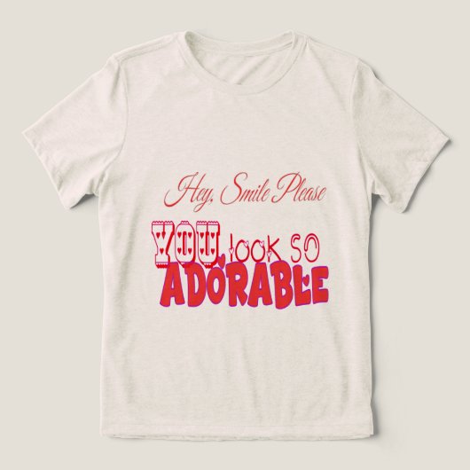 おいスマイルだ トライブレンドTシャツ (デザイン正面)