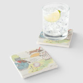 おいバイオリンの音と猫をディドル ストーンコースター (横)