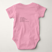 おいバイオリンの音と猫をディドル ベビーボディスーツ (裏面)