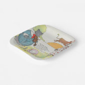 おいバイオリンの音と猫をディドル ペーパープレート (傾斜あり)