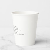 おいバイオリンの音と猫をディドル 紙コップ (裏面)