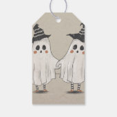 おいブハロウィーンかわいい子供へ招待状と任意 ギフトタグ (裏面)