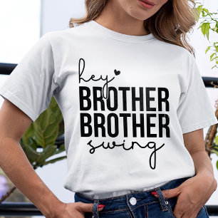 おいブラザーブラザースイング野球ギフトTシャツ Tシャツ