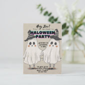 おいブー招待されましたハロウィーン葉書 ポストカード (スタンド正面)