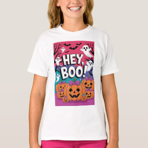 おいブー!かわいい幽霊ハロウィンシャツfor Girls Tシャツ