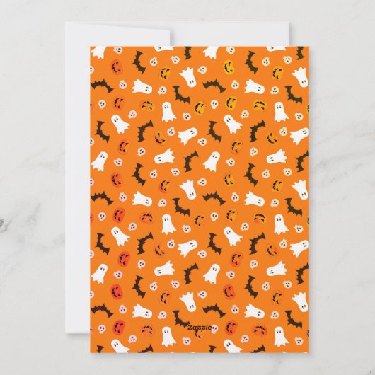 おいブー！ハロウィン不気味ファミリーフォトホリデーCa シーズンカード (裏面)