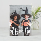 おいブー!ハロウィン不気味家族の写真 シーズンカード (スタンド正面)