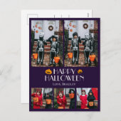 おいブー!ハロウィン不気味家族の写真 シーズンポストカード (正面/裏面)