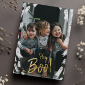 おいブー！ハロウィーン金ゴールドレタリング写真 箔シーズンカード