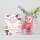 おいブー！ハロウィーン1st誕生日パーティー写真 招待状 (スタンド正面)