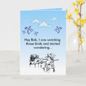 おいボブ! カード (黄色い花)