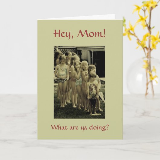 おいママ～カード カード (黄色い花)