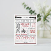 おい俺のグロムスマンか?赤/黒コラージュ 招待状 (スタンド正面)