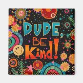 おい優しくかわいいおもしろいカラフルの マグネット (正面)