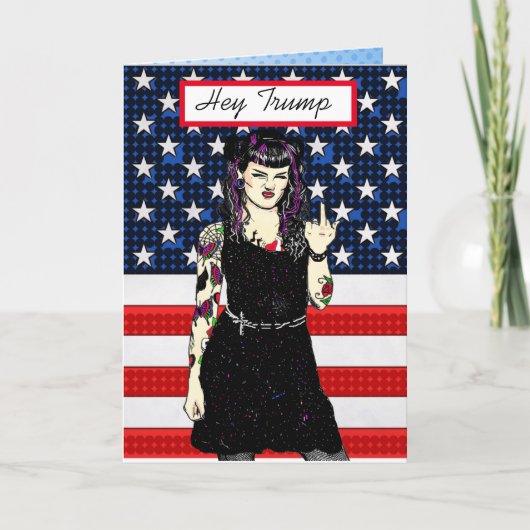 おい切り株の女の子が鳥の切り株を反転アンチ カード (正面)