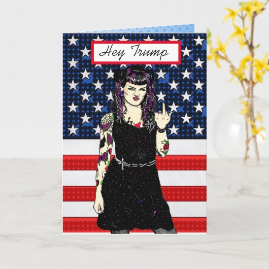 おい切り株の女の子が鳥の切り株を反転アンチ カード (黄色い花)