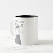 おい卒業生ニースHAT!!! ツートーンマグカップ (正面左)